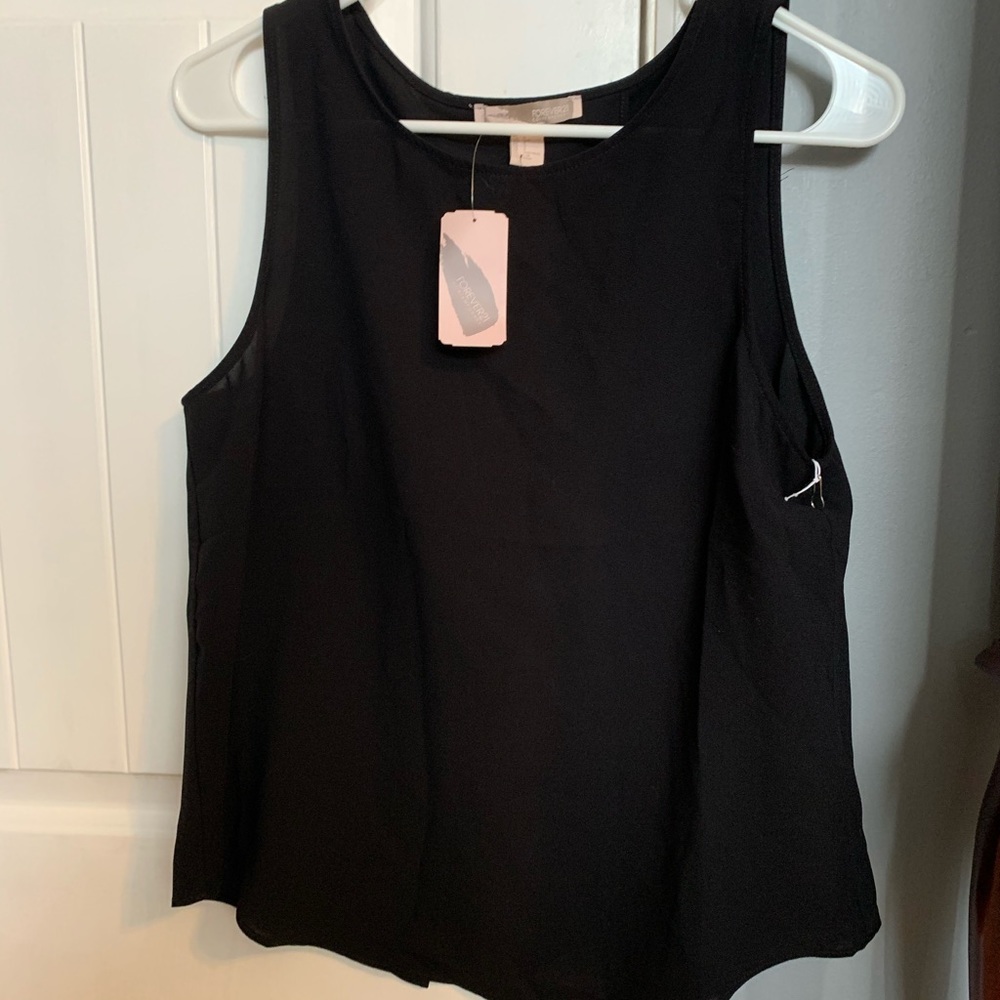 Black tank top